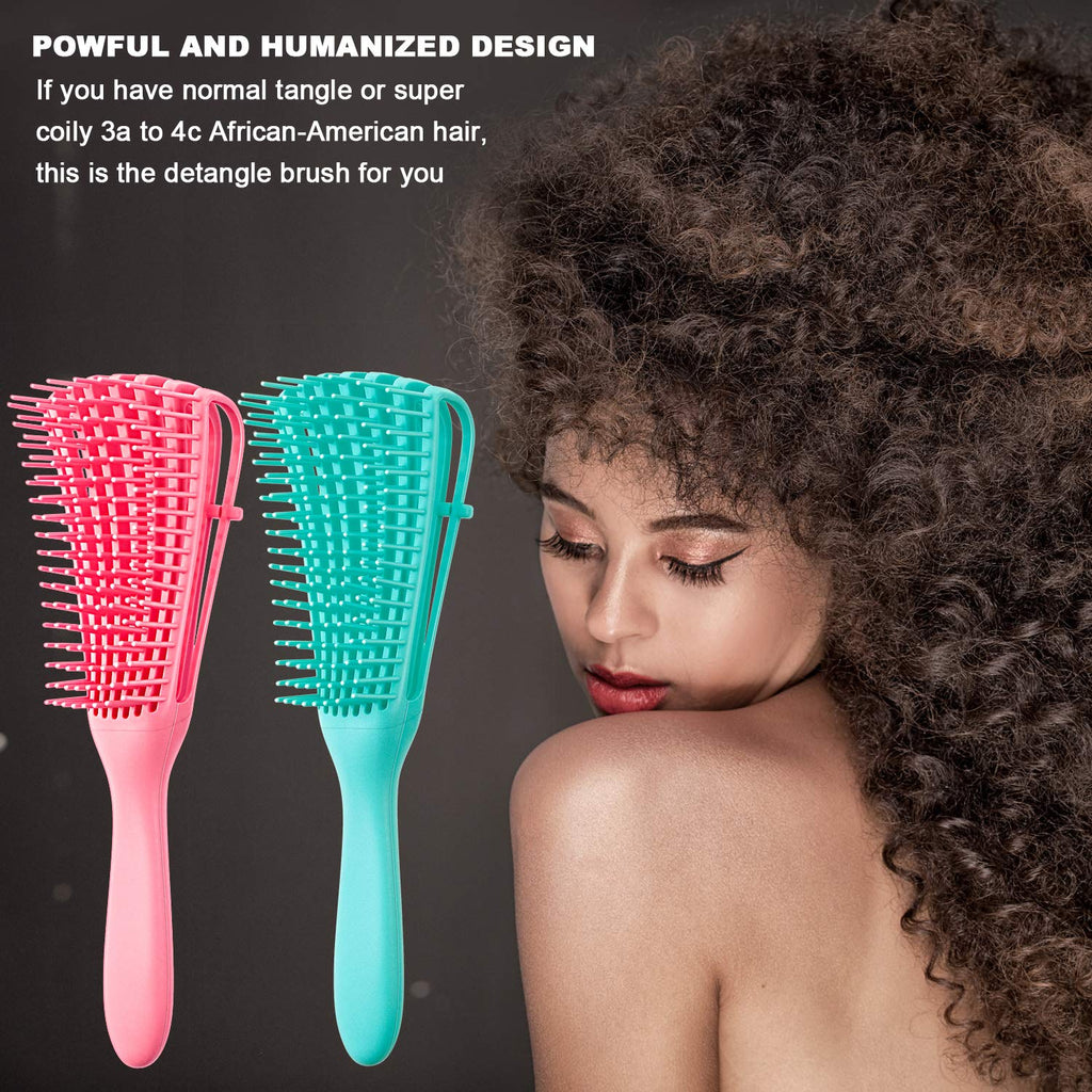 Detangling Brush for Afro & Curly Hair